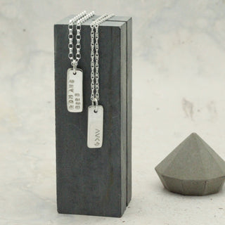 God is Greater G>^v Silver Tag Necklace