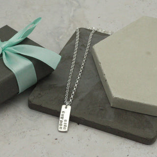 Personalised Bible Verse Tag Necklace