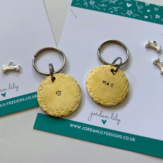 Brass Personalised Dog Tags