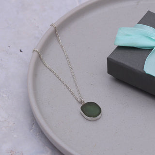 Sea Green Sea Glass Pendant