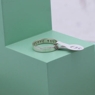 Secret Message Ring 'I Love You ❤️' - Size P 1/2