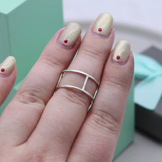 Cage Ring - Size P/Q