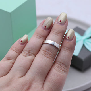 Secret Message Ring 'I Love You ❤️' - Size P 1/2
