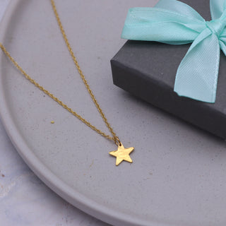 Gold Vermeil Tiny Star Necklace