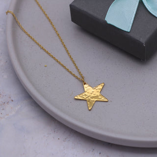 Gold Vermeil Large Star Necklace