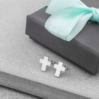 Mini Cross Stud Earrings