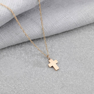 Mini 9ct Gold Cross Necklace