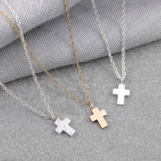 Mini 9ct Gold Cross Necklace