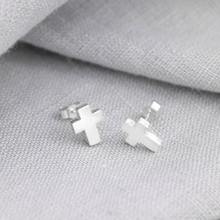 Mini Cross Stud Earrings