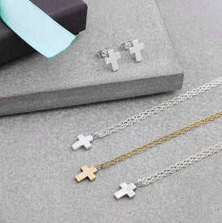 Mini Cross Stud Earrings