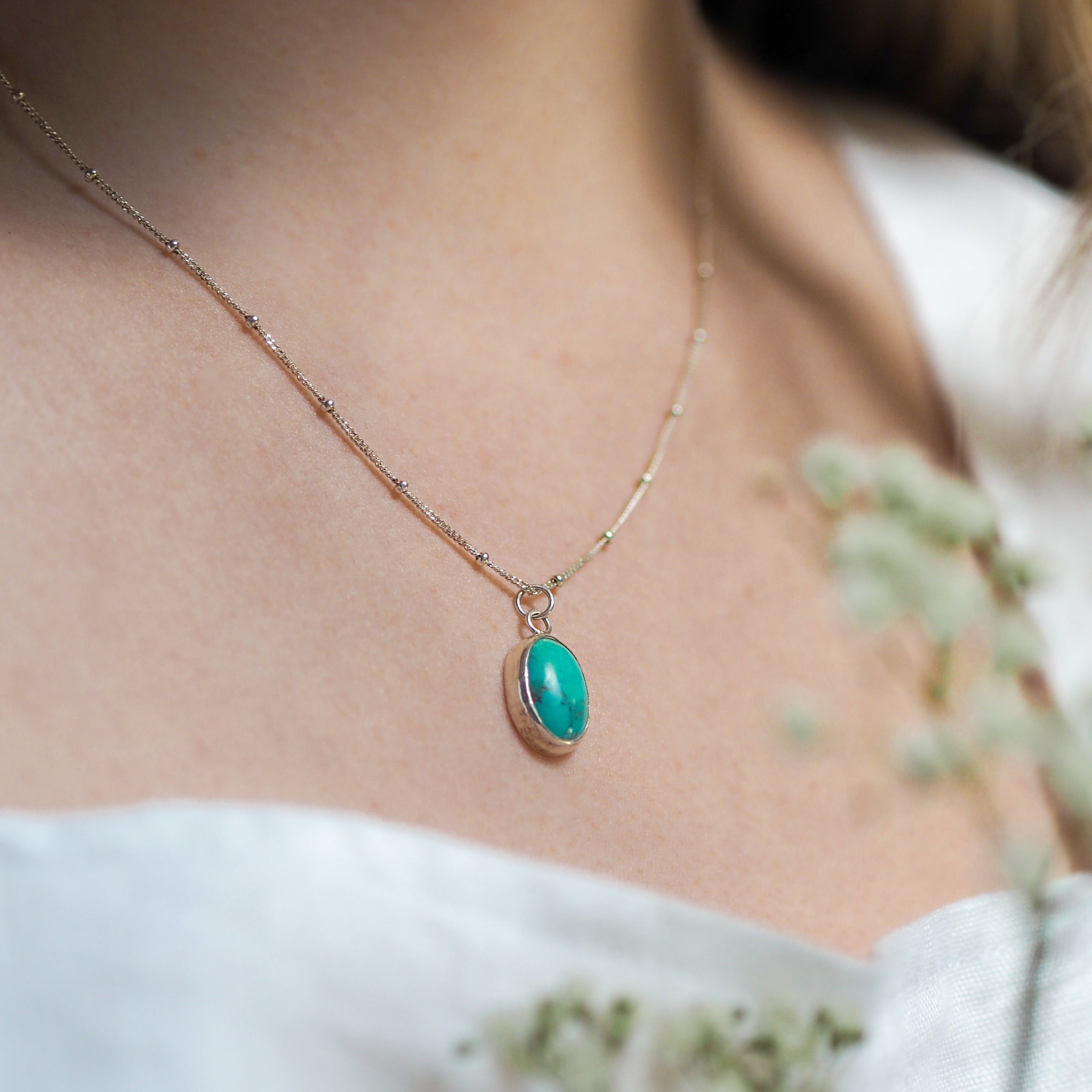 Turquoise Gemstone Necklace – Jordan Lily Designs