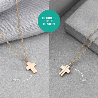 Mini 9ct Gold Cross Necklace