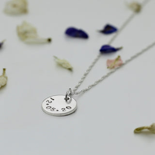 Date Disc Necklace
