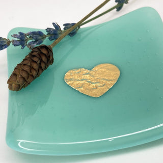 Heart Glass Trinket Dish | Orchard Art Glass