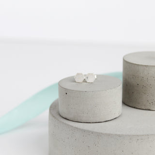 Hexagon Stud Earrings