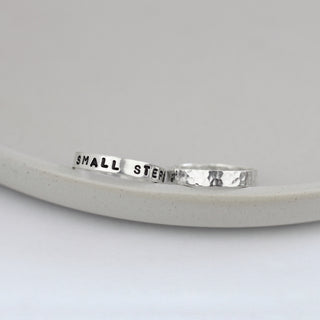 Small Steps Stamped Ring