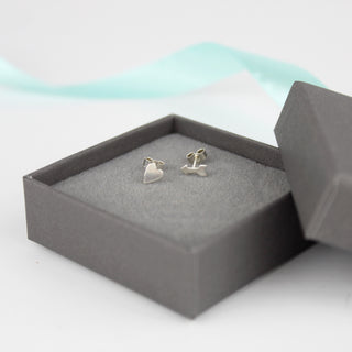 Heart and Arrow Stud Earrings