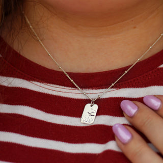 Look at the Birds Rectangle Necklace
