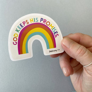 God Keeps His Promises - Vinyl Rainbow Sticker