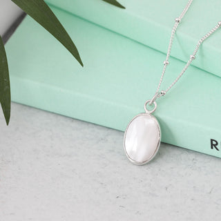 Mother of Pearl Gemstone Necklace