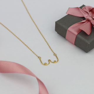 Gold Plated Boob Necklace | PREORDER