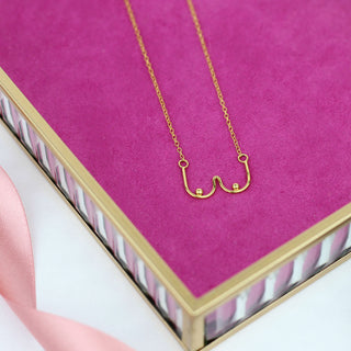 Gold Plated Boob Necklace | PREORDER
