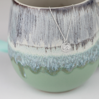 Mini Moon Textured Necklace