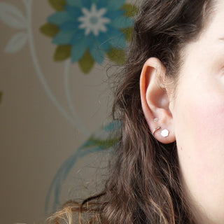 Hexagon Stud Earrings
