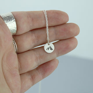 Mountain Silver Necklace