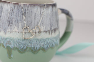 Silver Infinity Hearts Necklace