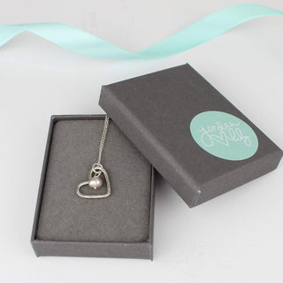 Heart Necklace with Pearl